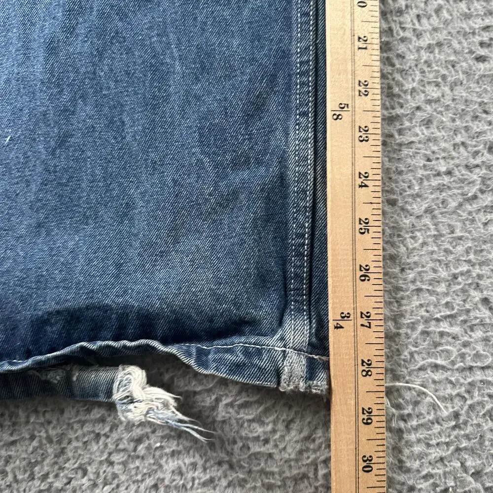 Scuffers Jumbo Jeans Mens 40(32 US) Blue Wide Leg Skater Baggy Denim Wash Grunge
